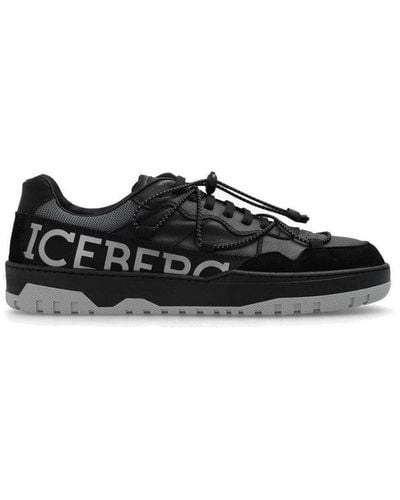Iceberg Okoro Drawstring Sneakers - Black