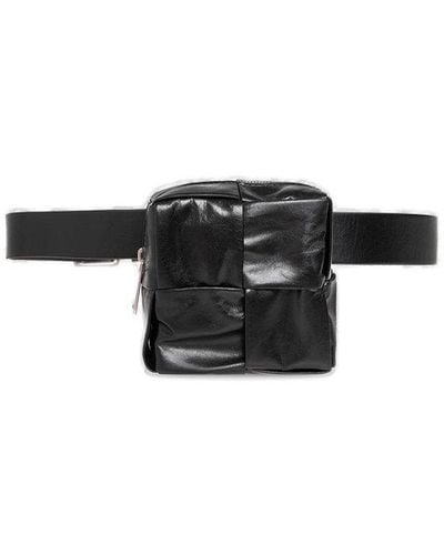 Bottega Veneta Belt With Pouch - Black
