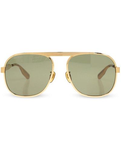Gucci Aviator Sunglasses, - Green