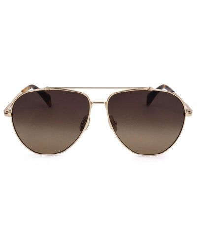 Lanvin Aviator Frame Sunglasses - Metallic