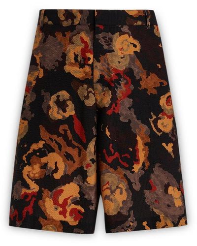 Dior Allover Printed Bermuda Shorts - Orange