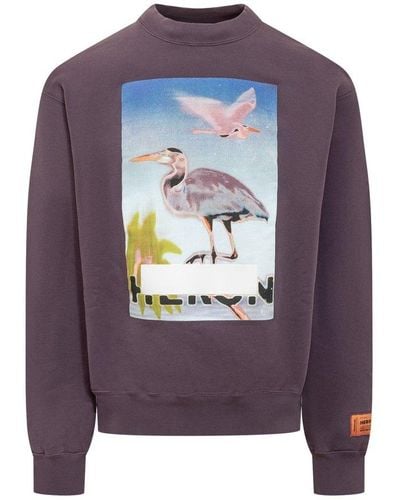 Heron Preston Censored Sweatshirt - Purple