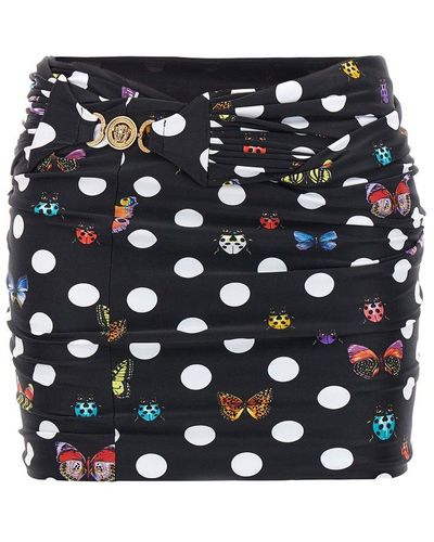 Versace X Dua Lipa Butterflies Mini Skirt - Black