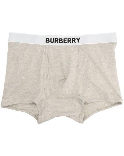 Burberry Logo Boxer Shorts - White