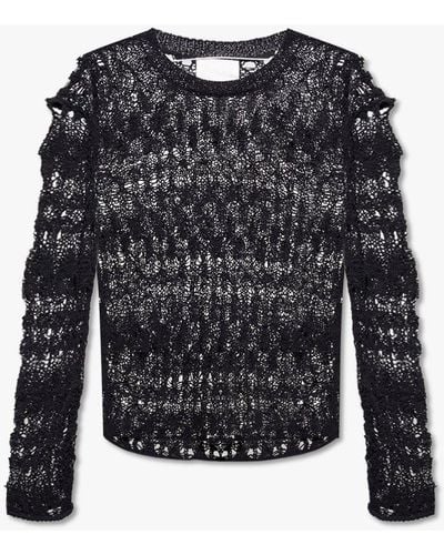 Isabel Marant Cooper Openwork Sweater - Black