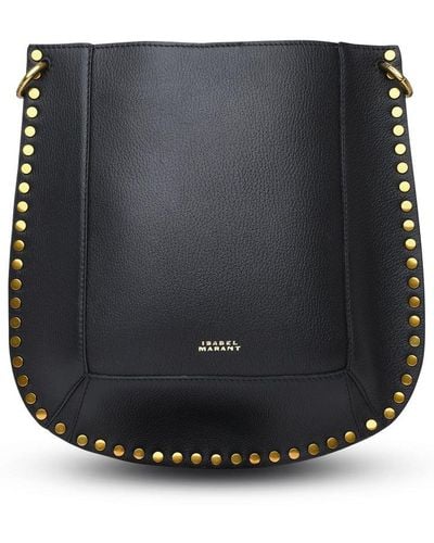Isabel Marant Oskan Leather Crossbody Bag - Black