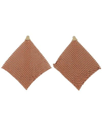 Rabanne Chainmail Earrings - Brown