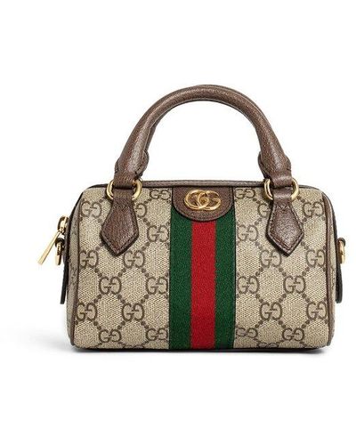 Gucci Orphidia GG Plaque Supreme Mini Top Handle Bag - Multicolour