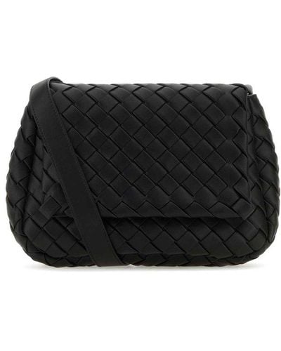 Bottega Veneta Small Shoulder Bag Cobble Messenger - Black