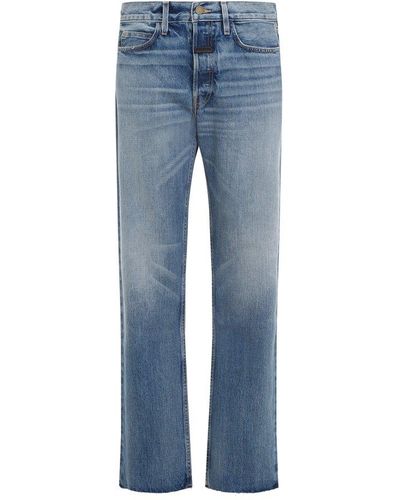 Fear Of God Mid-rise Straight-leg Jeans - Blue