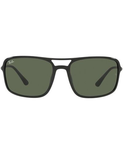 Ray-Ban Chromance Rectangle Frame Sunglasses - Green