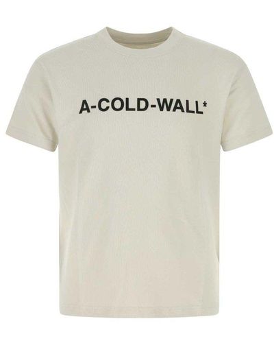 A_COLD_WALL* * Logo Printed Crewneck T-shirt - White