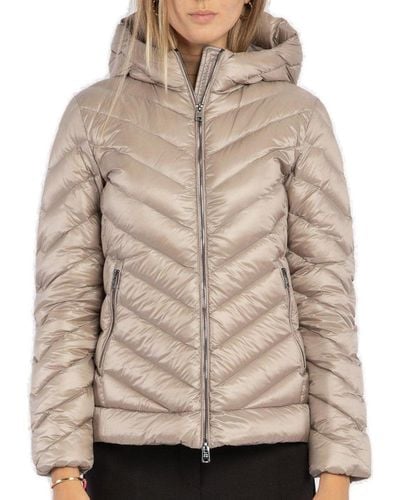 Woolrich Chevron Quilted Jacket - Natural