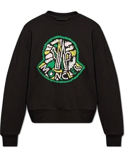 Moncler Sweatshirt With Logo - Black