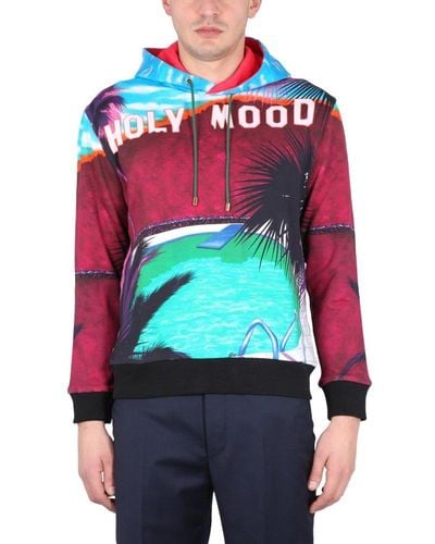 Etro Hoodie With California Print - Red