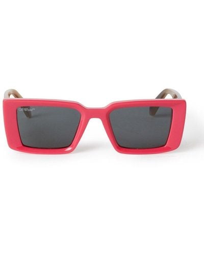Off-White c/o Virgil Abloh Savannah Rectangular Frame Sunglasses - Pink