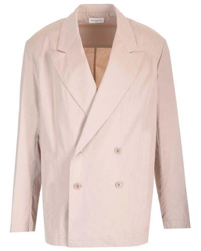 Dries Van Noten Double Breasted Tailored Jacket - Pink