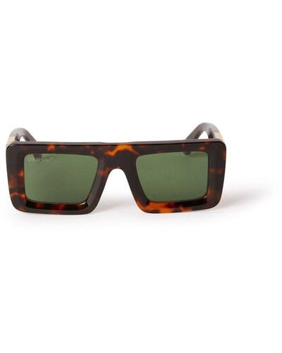 OFF-WHITE: Virgil sunglasses in acetate - Black 1  Off-White sunglasses  OERI008C99PLA002 online at