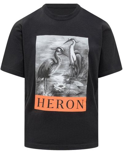 Heron Preston Graphic Printed Crewneck T-shirt - Black