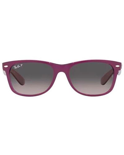 Ray-Ban Wayfarer Square Frame Sunglasses - Purple