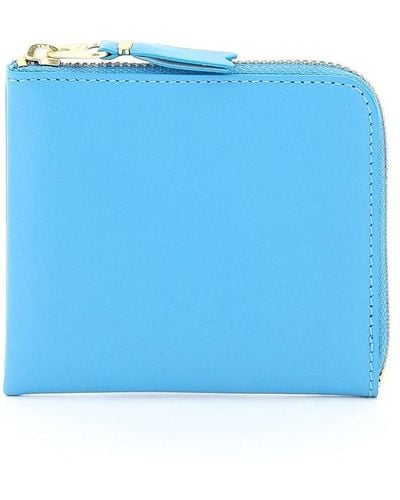 Comme des Garçons Classic Zipped Wallet - Blue