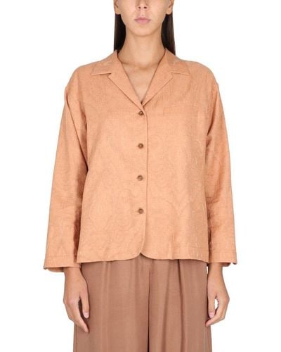 Alysi Long Sleeved Buttoned Jacket - Pink