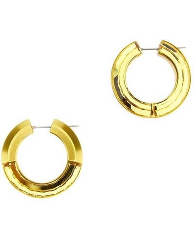 Swarovski Lucent Round Hoop Earrings - Metallic