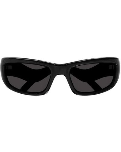 Balenciaga Rectangular Frame Sunglasses - Black