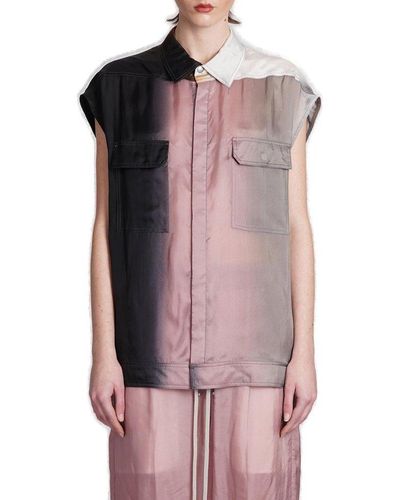 Rick Owens Sleeveless Jumbo Outershirt - Pink