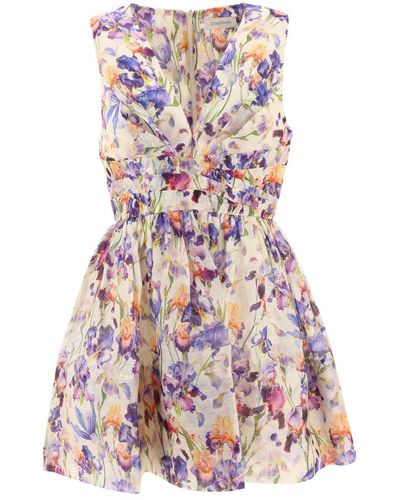 Zimmermann Floral Printed Sleeveless Dress - Multicolor