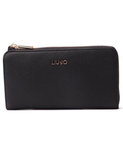 Liu Jo Logo-lettering Zipped Wallet - Black