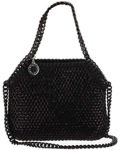 Stella McCartney Falabella Chain-linked Embellished Mini Tote Bag - Black
