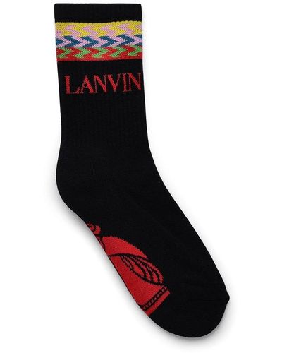 Lanvin Cotton Socks - Black