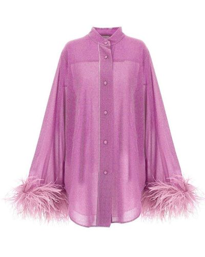 Oséree 'Lumiere Plumage' Shirt - Pink