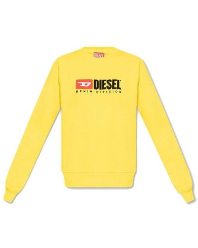 DIESEL 'F-REGGY-DIV' Sweatshirt - Yellow