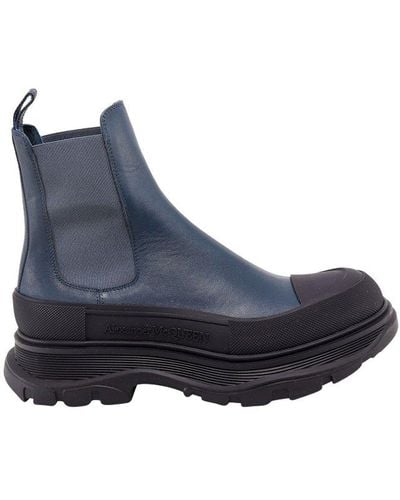 Alexander McQueen Tread Slick Boots - Blue