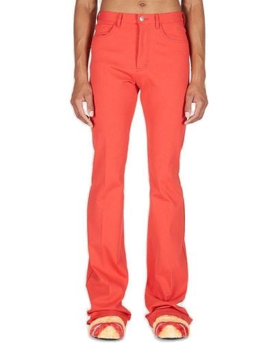 Marni Fitted Flare Trousers - Red
