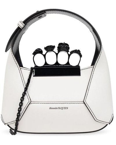 Alexander McQueen Jewelled Mini Handbag - Metallic