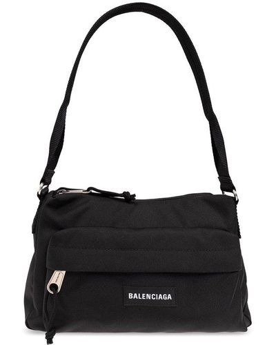 Balenciaga 'explorer' Shoulder Bag, - Black