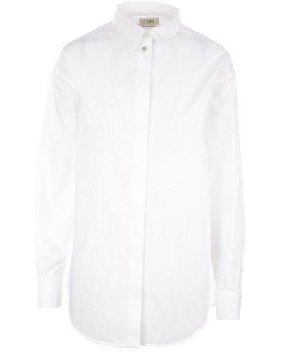 Quira Buttoned Long-sleeved Shirt - White