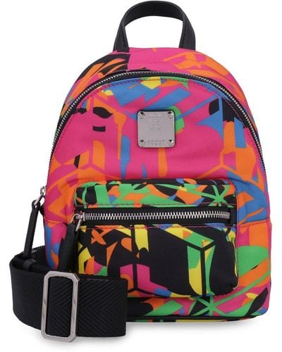 MCM Abstract Pattern Printed Shoulder Bag - Multicolour