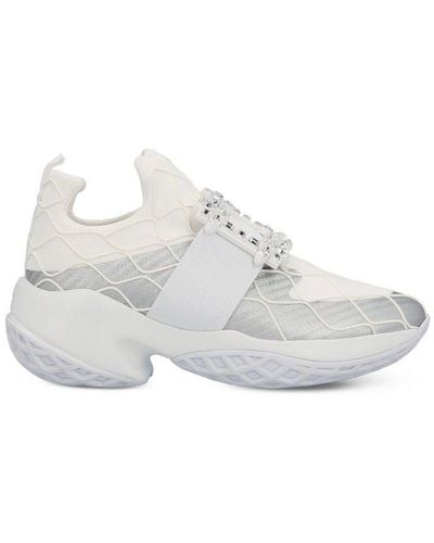Roger Vivier Embellished Sneakers - White