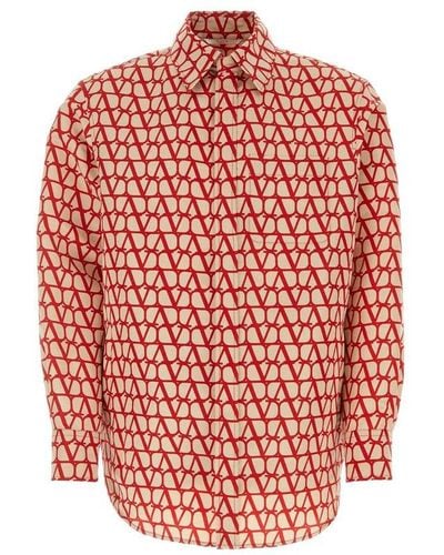 Valentino Toile Iconograph Long-sleeved Shirt - Red