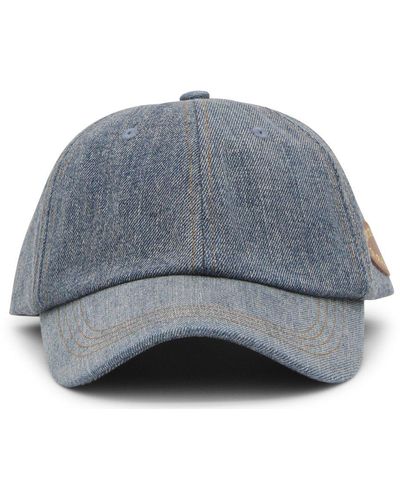 Acne Studios Denim Baseball Hats - Grey