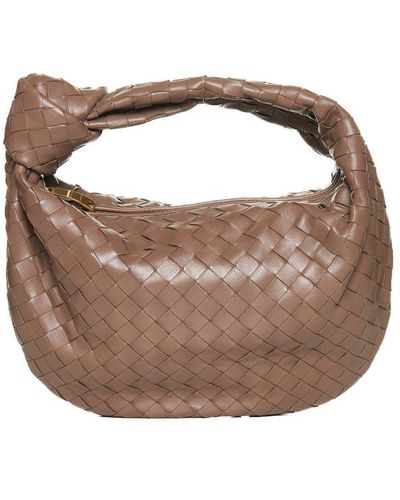 Bottega Veneta Teen Jodie Knot Detailed Shoulder Bag - Brown