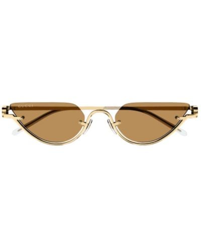 Gucci Cat-eye Frame Sunglasses - Natural