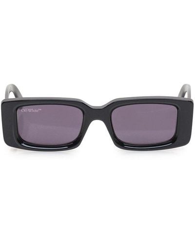 Off-White c/o Virgil Abloh Arthur Rectangular Frame Sunglasses - Black