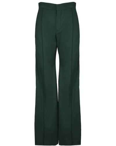 Chloé High Waist Tailored Trousers - Green