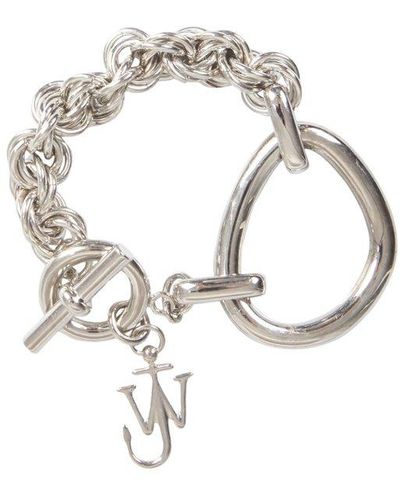 JW Anderson Oversized Link Chain Bracelet - Metallic