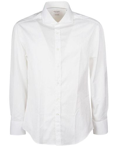 Brunello Cucinelli Classic Collar Shirt - White